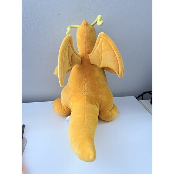 Pokemon Build A Bear BAB Dragonite 16" Yellow Dragon Stuffed Plush Doll No Sound - Picture 4 of 9